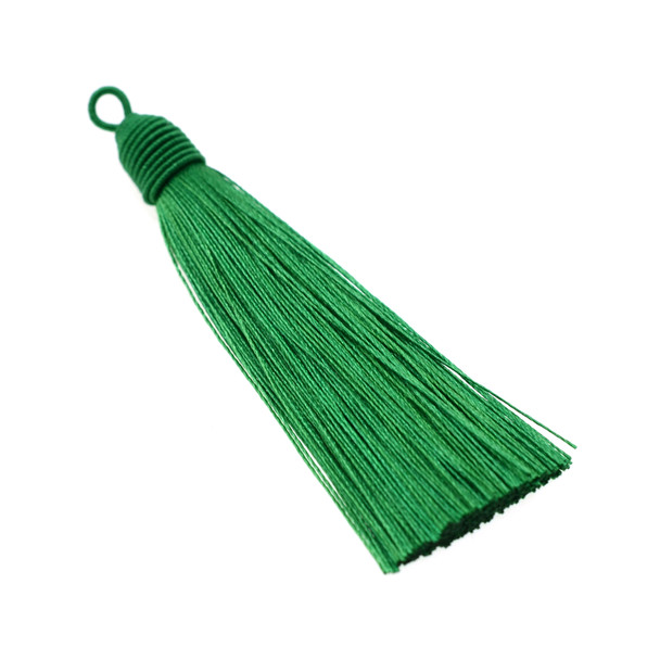 3 Inch Hand Made Beehive Tassel - Green - 10/Pack