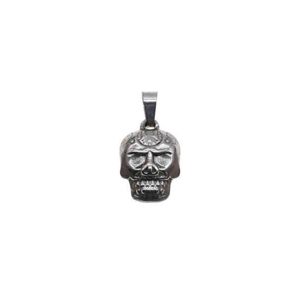 11x14mm Stainless Steel Skull Charm