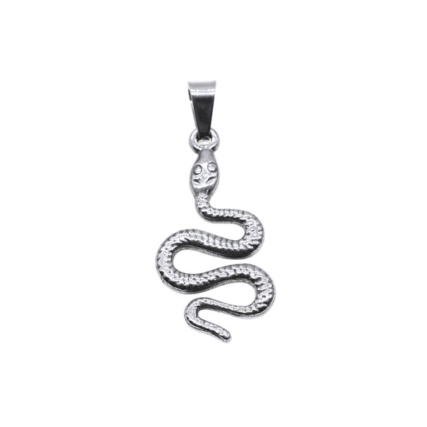 14x26mm Stainless Steel Snake Charm