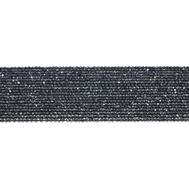 Hematite Round Faceted Diamond Cut 2mm - Loose Beads