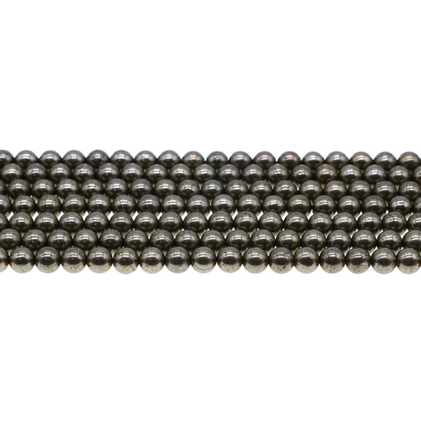 Pyrite A Round 6mm - Loose Beads