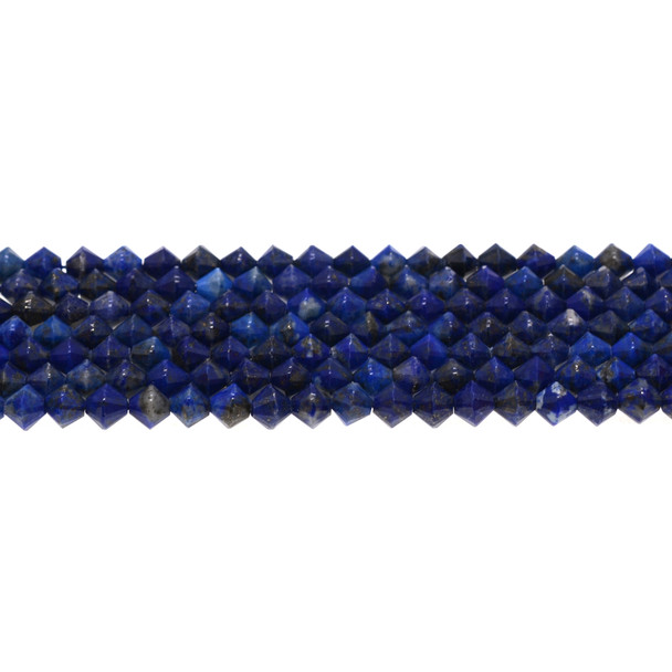 Natural Lapis AB Bicone 6mm - Loose Beads