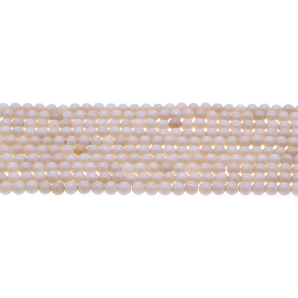 Riverstone Fossil Jasper Round 4mm - Loose Beads