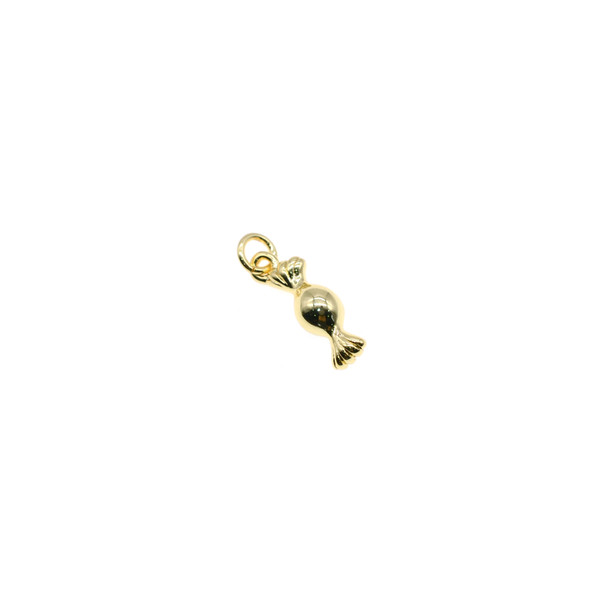 4x11mm Mini Candy Charm (Gold Plated) - 4/Pack