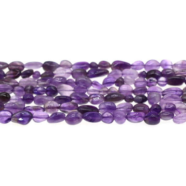 Amethyst Nugget Irregular 6mm x 8mm - Loose Beads