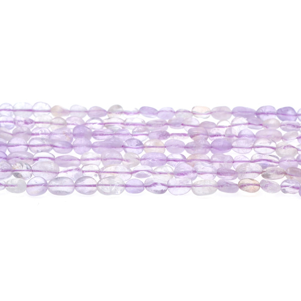Purple Jade Nugget Irregular 6mm x 8mm - Loose Beads