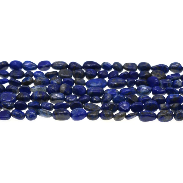 Natural Lapis Nugget Irregular 6mm x 8mm - Loose Beads