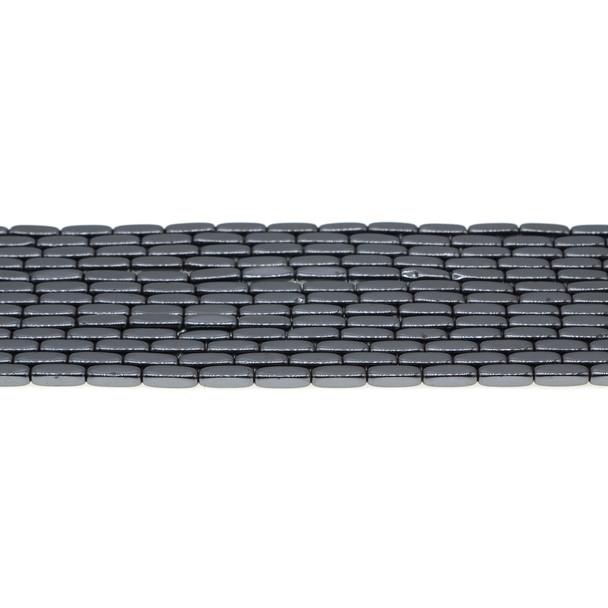Hematite Rounded Rectangular 3mm x 3mm x 9mm - Loose Beads
