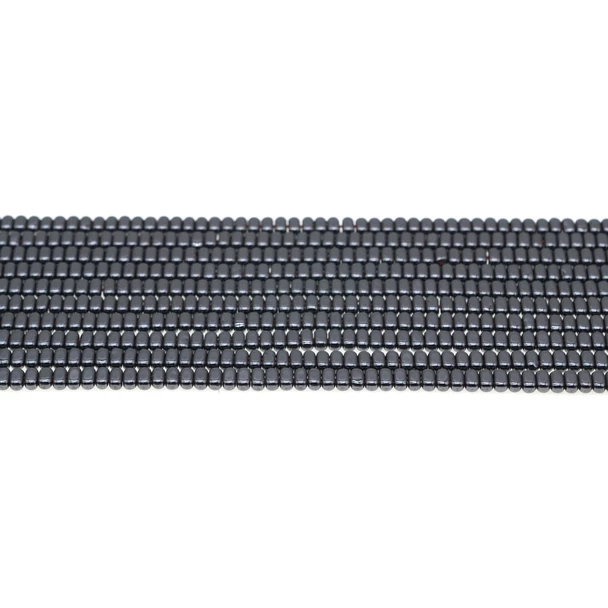 Hematite Oval Flat Side Drilled 4mm x 2mm x 2mm - Loose Beads