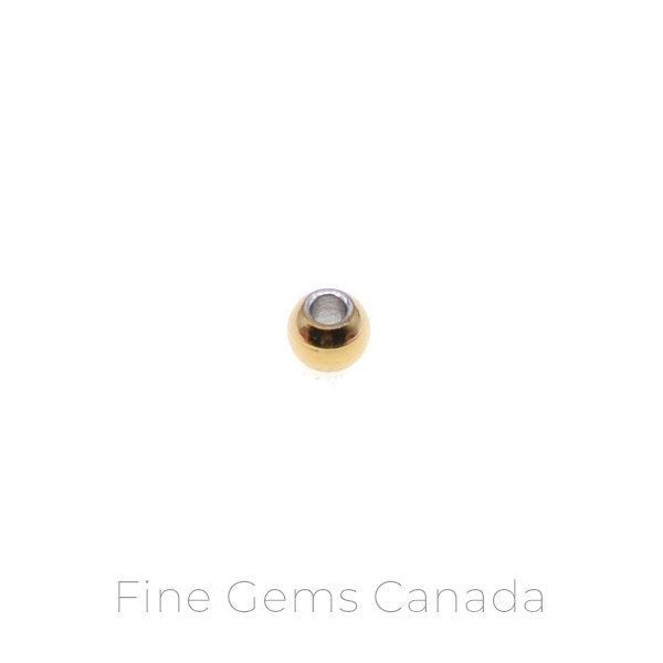 Stainless Steel - 3.0mm Plain Beads (Gold) - 200/Pack
