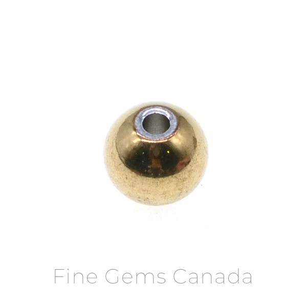 Stainless Steel - 8.0mm Plain Beads (Gold) - 50/Pack