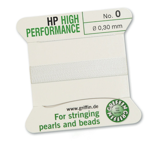 Griffin High Performance 2m 1 needle - Size 0 white