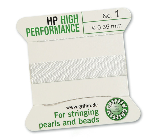 Griffin High Performance 2m 1 needle - Size 1 white