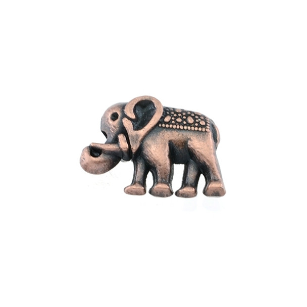 Pewter Elephant Bead 12mm x 16mm - Antique Copper (18Pcs)