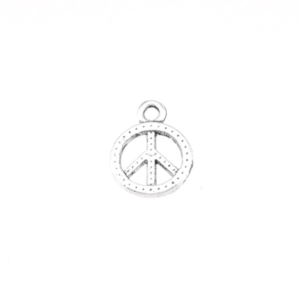 Pewter Small Peace Charm (150Pcs)