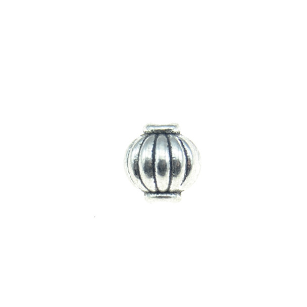 Pewter Corrugated Beads (36pcs)