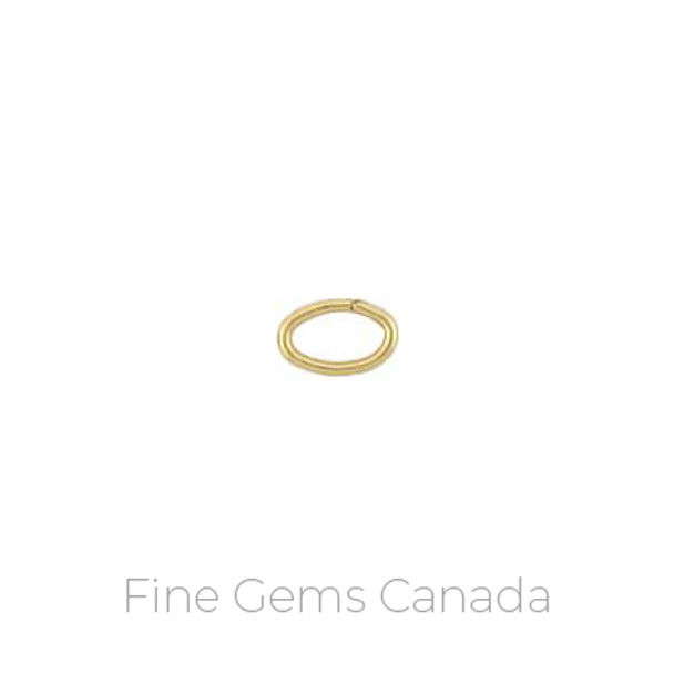 14K Gold Filled - Oval JR .030x.161x.252 (0.76x4.1x6.4mm) - 50/Pack