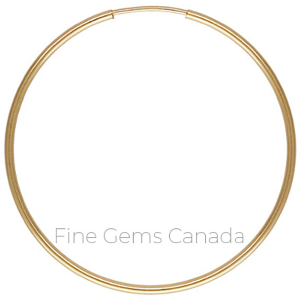 14K Gold Filled - 1.25x38mm Endless Hoop - 2/Pack