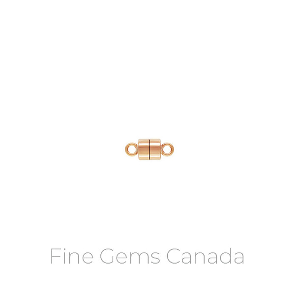 14K Rose Gold Filled - 4.5mm Magnetic Clasp - 2/Pack