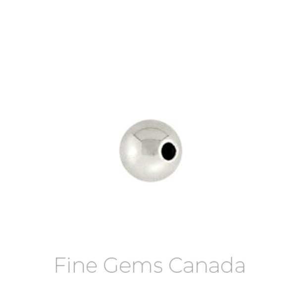 8.0mm Bead 2.2mm Hole - 10/pack - 925 Sterling Silver