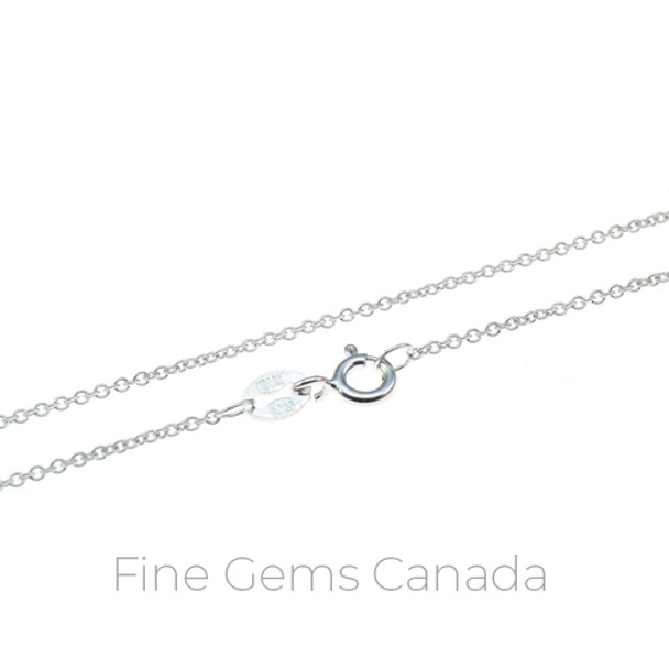 Sterling Silver Chain 24" (Rhodium)