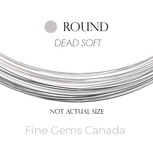 Sterling Silver Wire Dead Soft 18 Gauge (1.02mm), Round 1OZ (~12 Feet)