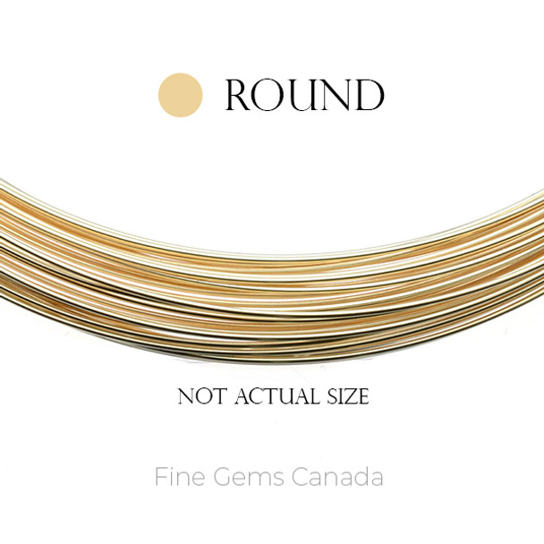 14k Gold Filled Wire Half Hard 24 Gauge (0.51mm), Round 1/2OZ (~27 Feet)