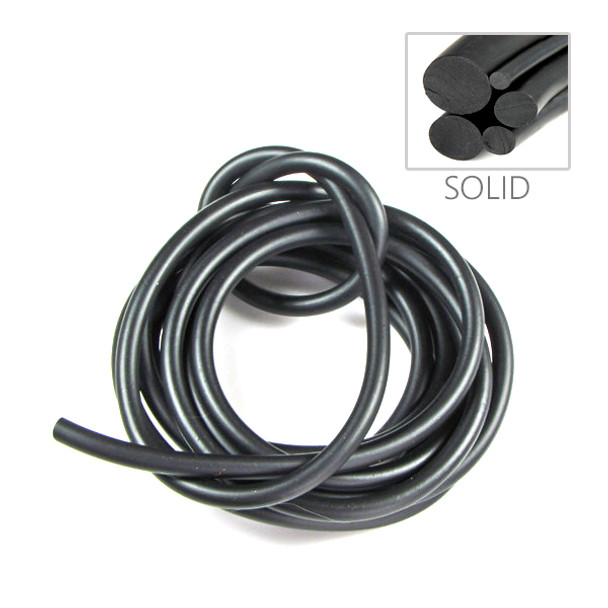 2.0mm Black Rubber Cord - Sold per 10m