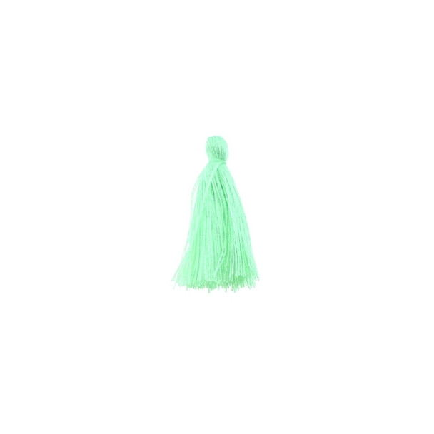 Mini Tassel Cotton 1" - Pastel Green (Pack of 40)