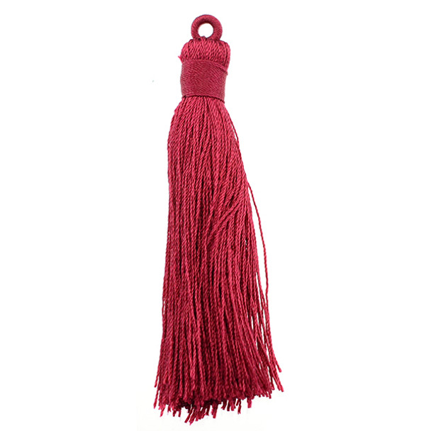 Tassel Fine 2.5" - Garnet (Pack of 10)