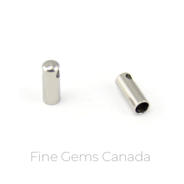 Stainless Steel - 2.0mm (I.D.) Tube Endcaps - 50/Pack