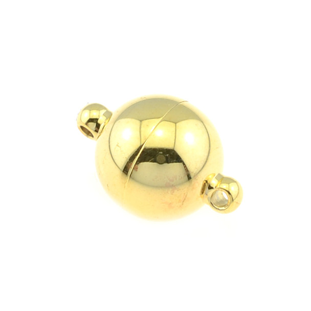 Stainless Steel - 10mm Magnetic Clasp (Gold) - 2/Pack