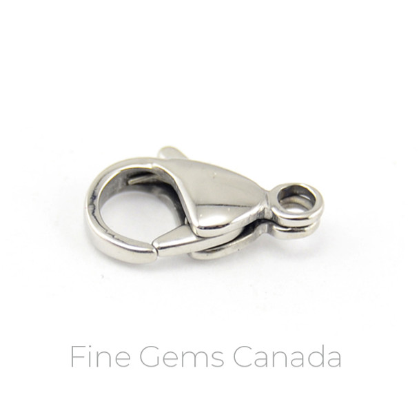 Stainless Steel - 15mm Trigger Lobster Clasp (Premium) - 8/Pack