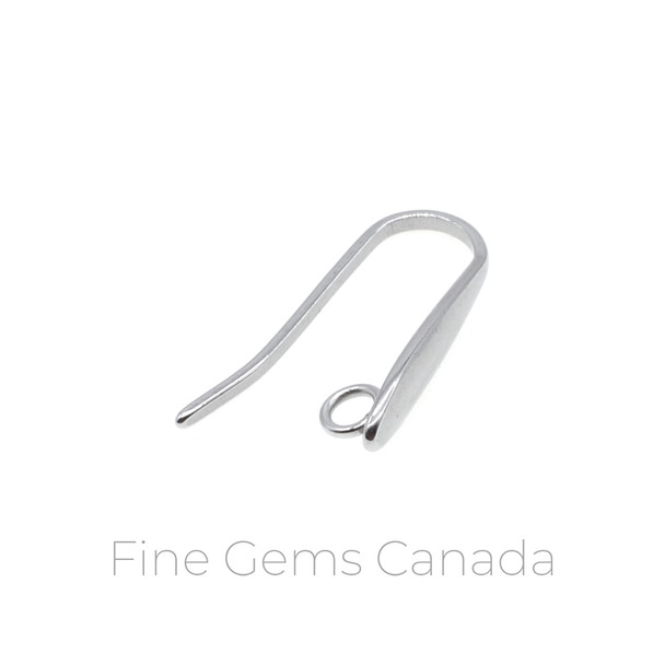 Stainless Steel - 4mm x 17mm Teardrop Dangling Earring Hook with Hidden Ring - 30/Pack