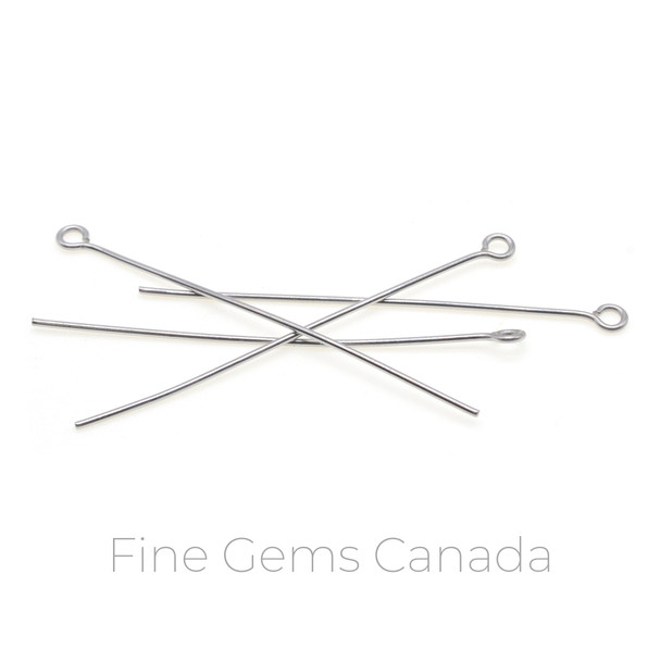 Stainless Steel - 50mm Eye Pin (Wire 0.8mm) - 100/Pack