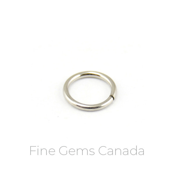 Stainless Steel - 8x1mm Open Ring - 100/Pack