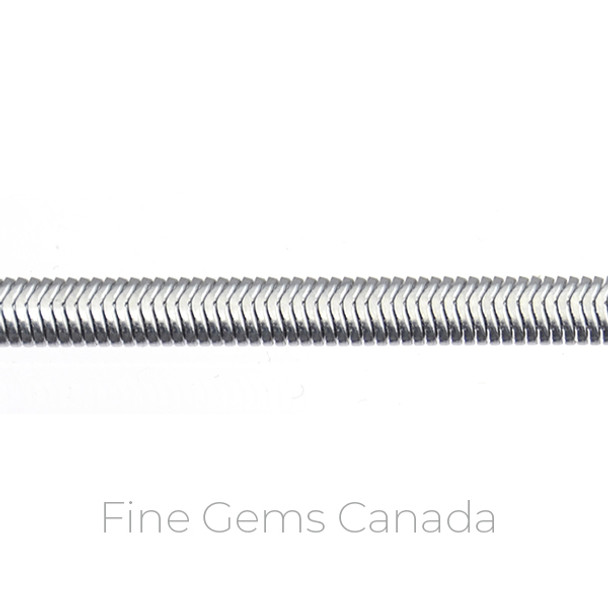 Stainless Steel - 4mm Flat Snake Chain - 5m