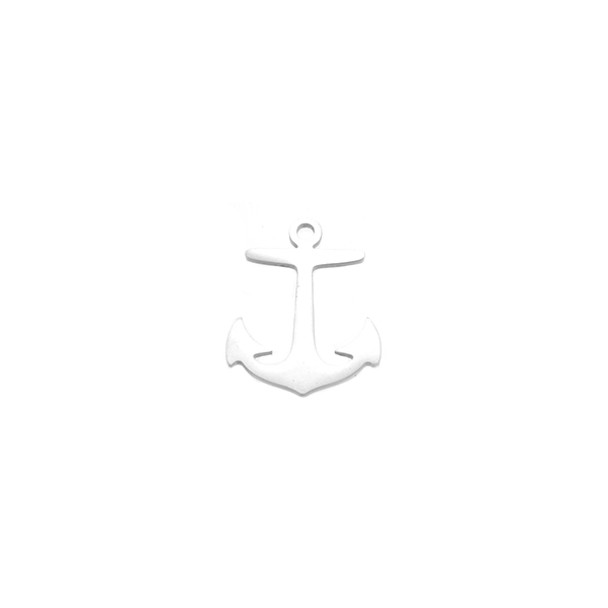 Stainless Steel Anchor Charm 13mm x 16mm 10/Pack