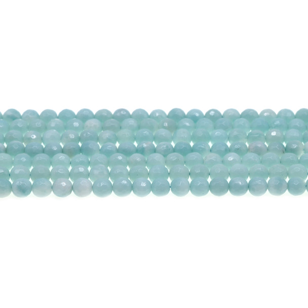 Amazonite Round Faceted 6mm - Loose Beads