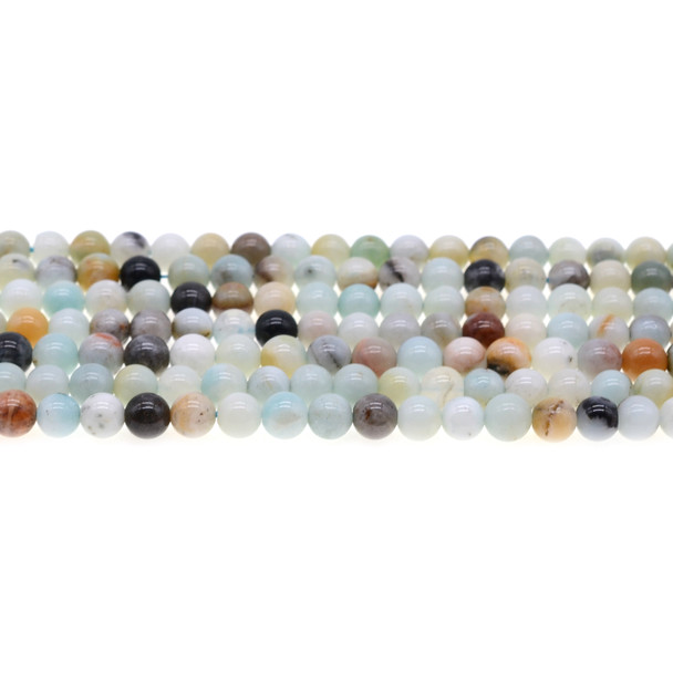 Multicolor Amazonite Round 6mm - Loose Beads