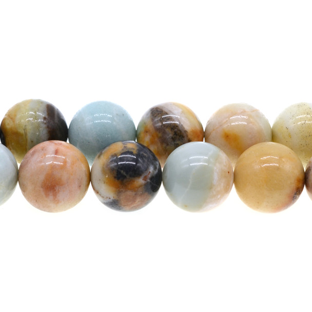 Multicolor Amazonite Round 20mm - Loose Beads