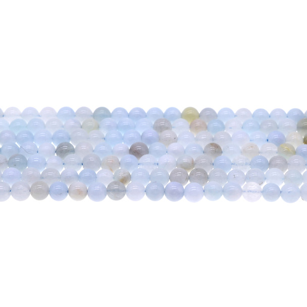 Aquamarine B Round 6mm - Loose Beads