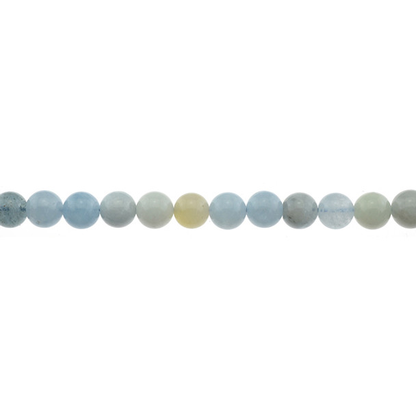 Aquamarine B Round 8mm - Loose Beads