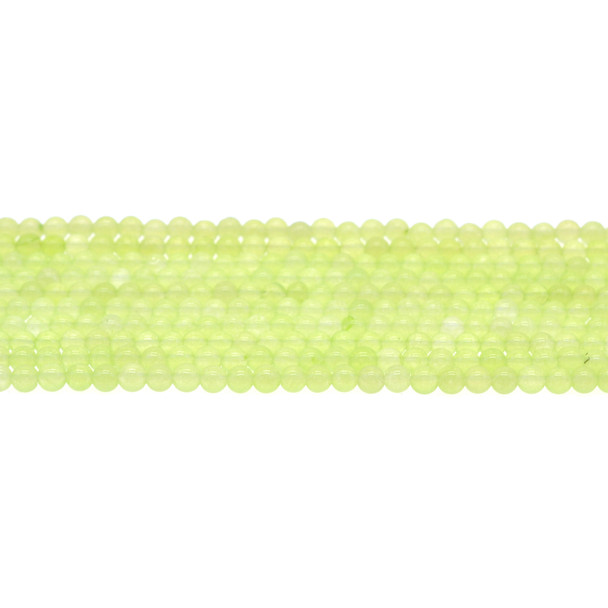 Lite Green Jade Round 4mm - Loose Beads