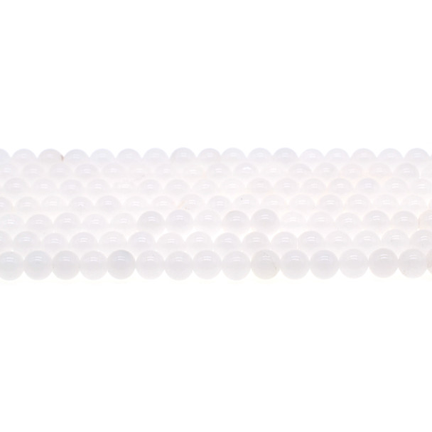 White Jade Round 6mm - Loose Beads