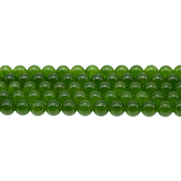 Dark Green Jade Round 8mm - Loose Beads