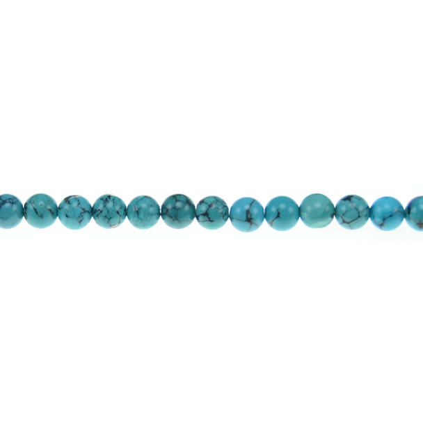 Chinese Turquoise Round 6mm - Loose Beads