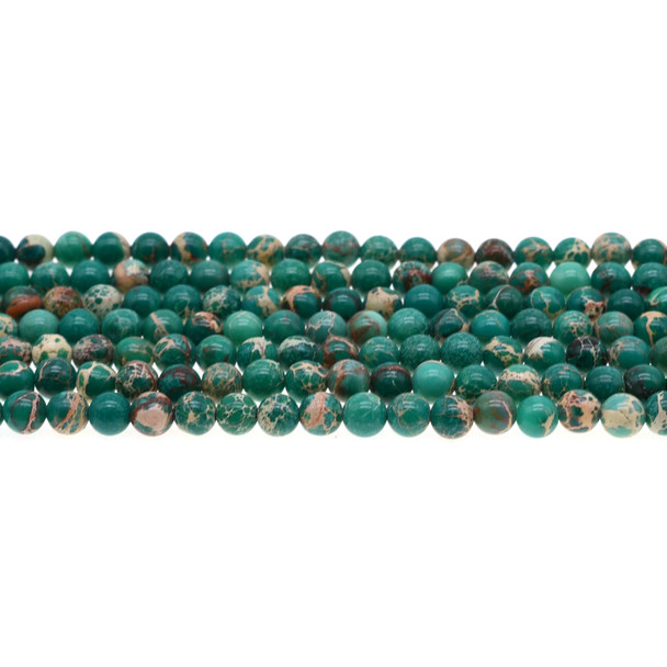 Jade Green Emperor Stone Jasper Round 6mm - Loose Beads