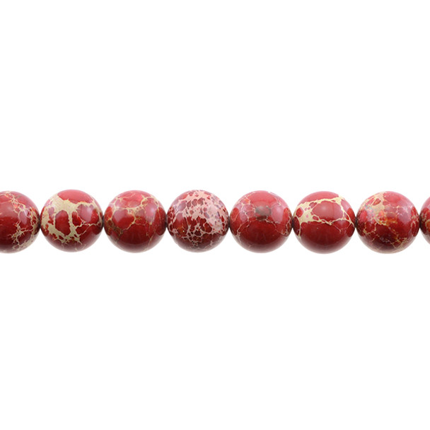 Red Emperor Stone Jasper Round 12mm - Loose Beads