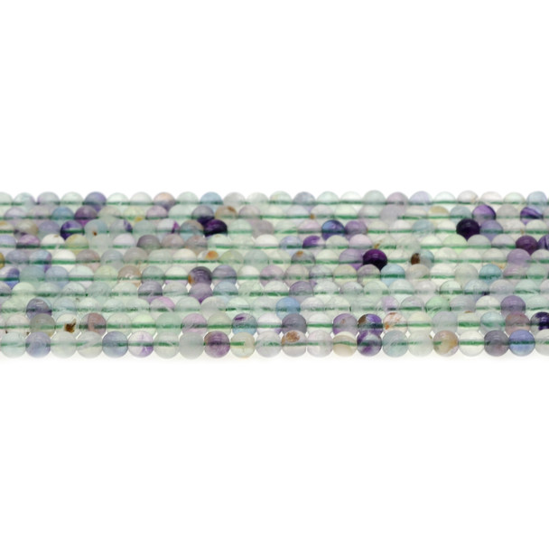 Fluorite Round 4mm - Loose Beads